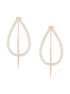 NATALIE MARIE 9KT ROSE GOLD AND SILVER DOTTED HINA HOOPS