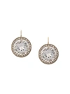 ANDREA FOHRMAN 18KT YELLOW GOLD, ROCK CRYSTAL AND LAVENDER SAPPHIRE DROP EARRINGS