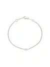 ANITA KO 18KT WHITE GOLD MARQUIS DIAMOND CHAIN BRACELET