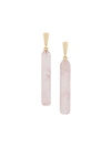 ALIITA 9KT YELLOW GOLD ROCAS QUARTZ EARRINGS