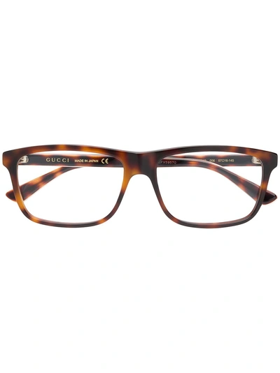 Gucci Eyewear Gg0384o Eyeglasses - Brown In 棕色