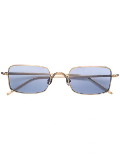 Matsuda Square Frame Sunglasses In Gold