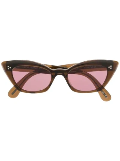 Oliver Peoples Bianka Sunglasses In 棕色