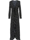 MIU MIU KLEID MIT STERN-PRINT