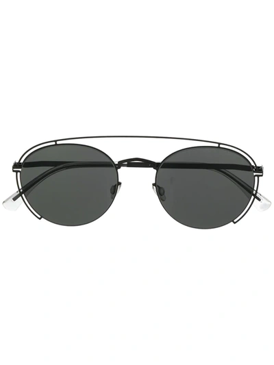 Mykita X Maison Margiela Craft Sunglasses In Black