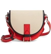JW ANDERSON SMALL BIKE LACING LEATHER CROSSBODY BAG - BEIGE,HB05719A 445/109