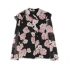 GIAMBATTISTA VALLI FLORAL-PRINT SILK BLOUSE