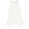 ROLAND MOURET LAWRENCE WHITE STRETCH-KNIT TOP