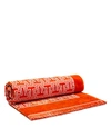 Tory Burch T-tile Beach Towel In Orange/white