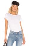 Frame Easy True Linen T-shirt In Blanc