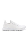 Apl Athletic Propulsion Labs Techloom Breeze Knit Mesh Sneakers In White