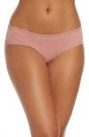 Natori Bliss Cotton Girl Briefs In Peach Pink