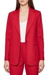 Reiss Livvi Slim-fit Blazer In Magenta