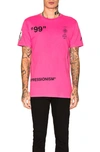 Off-white Impressionism-print T-shirt In Fuchsia Multi