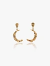 HERMINA ATHENS GOLD-PLATED STARDUST MOON EARRINGS,MSMEG13497913