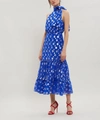 Rixo London Eleanor Polka-dot Fil Coupé Silk-chiffon Midi Dress