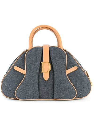 Pre-owned Dior  Saddle Hand Bag In Blue