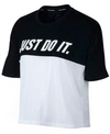 NIKE JUST DO IT DRI-FIT COLORBLOCKED RUNNING TOP
