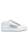 Jimmy Choo Miami Chalk Nappa Leather Sneakers With Logo Embossed Leather In White