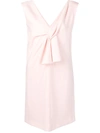 Lanvin V-neck Short Dress In Pink