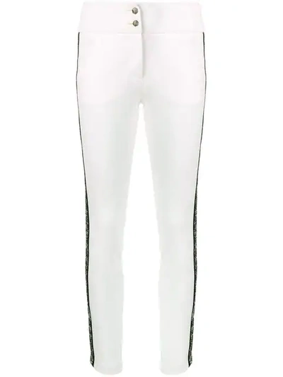 Philipp Plein 侧条纹长裤 - 白色 In White