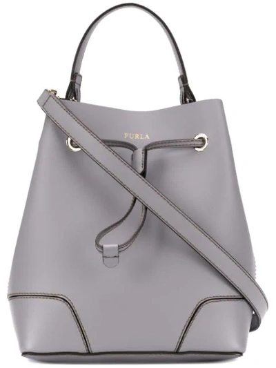 Furla Stacy Mini Bucket Bag - 灰色 In Grey