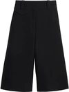 BURBERRY WOOL SILK WIDE-LEG CULOTTES