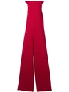 Red Valentino Wide Leg Jumpsuit In Red