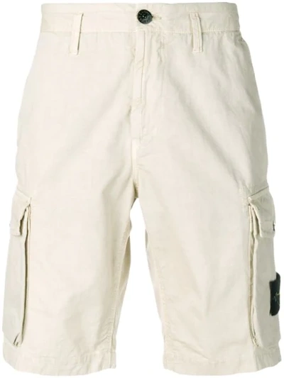 Stone Island Tc_old Bermuda Shorts In White