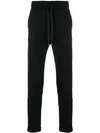 Dolce & Gabbana Camo-stripe Drawstring-waist Track Pants In Black
