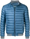 Herno Quilted Jacket In Blue