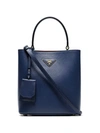 Prada Saffiano Tote Bag - Blue In Blue