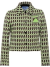 PRADA PRADA TECHNICAL JACQUARD JACKET - 棕色