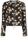 OFF-WHITE OFF-WHITE FLORAL PRINT JACKET - BLACK