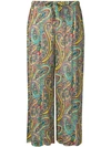 ETRO FLORAL PRINT CROPPED TROUSERS