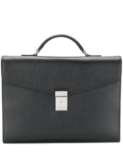 Church's Warwick St James Leather Briefcase In Black