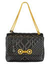 VERSACE Large Quilted Foldover Chain Bag