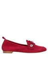 ANNA F ANNA F. WOMAN LOAFERS RED SIZE 6 SOFT LEATHER,11642612WI 5
