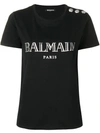 BALMAIN BALMAIN LOGO T-SHIRT - 黑色