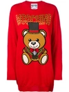 MOSCHINO TEDDY BEAR SWEATER DRESS