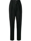 GIVENCHY GIVENCHY PLEATED HIGH-RISE TROUSERS - 黑色