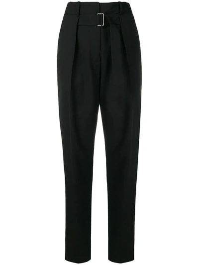 Givenchy Pleated High-rise Trousers In Black