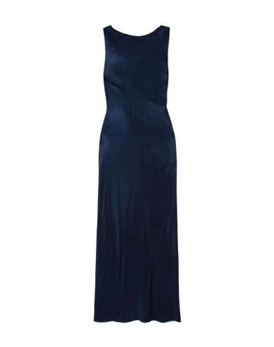 Atlein Long Dress In Dark Blue