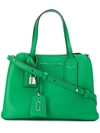 MARC JACOBS MARC JACOBS LOGO PLAQUE TOTE - GREEN