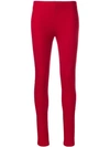 JOSEPH JOSEPH GABARDINE LEGGINGS - 红色