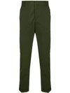 PRADA PLEATED TAILORED TROUSERS