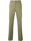Prada Pleated Tailored Trousers In Green