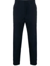 Prada Slim Tailored Trousers In Blue