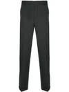 Prada Tailored Tapered Trousers In Grey