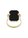 Aliita Deco Sandwich 9kt Yellow Gold Ring In Gold